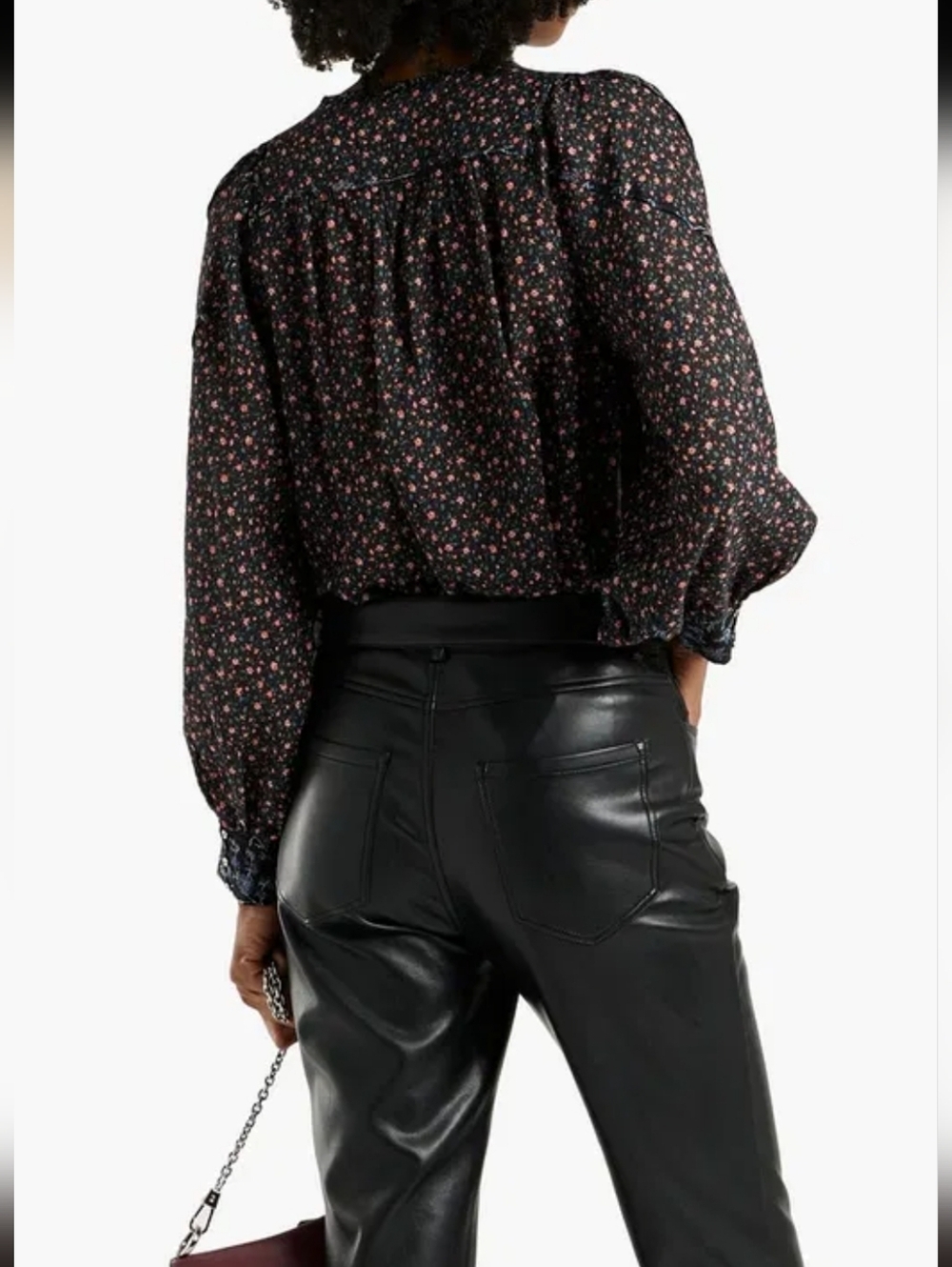 Ulla Johnson Colette Floral-Print Cotton-Blend Blouse Sz 8 - Picture 3 of 7